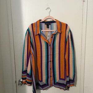 Ashley Stewart Striped Blouse